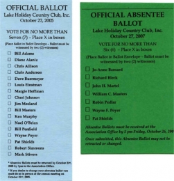 2005 vs 2007 Ballot