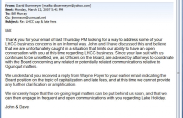 Buermeyer & Martel to Murray Email 3/12/07